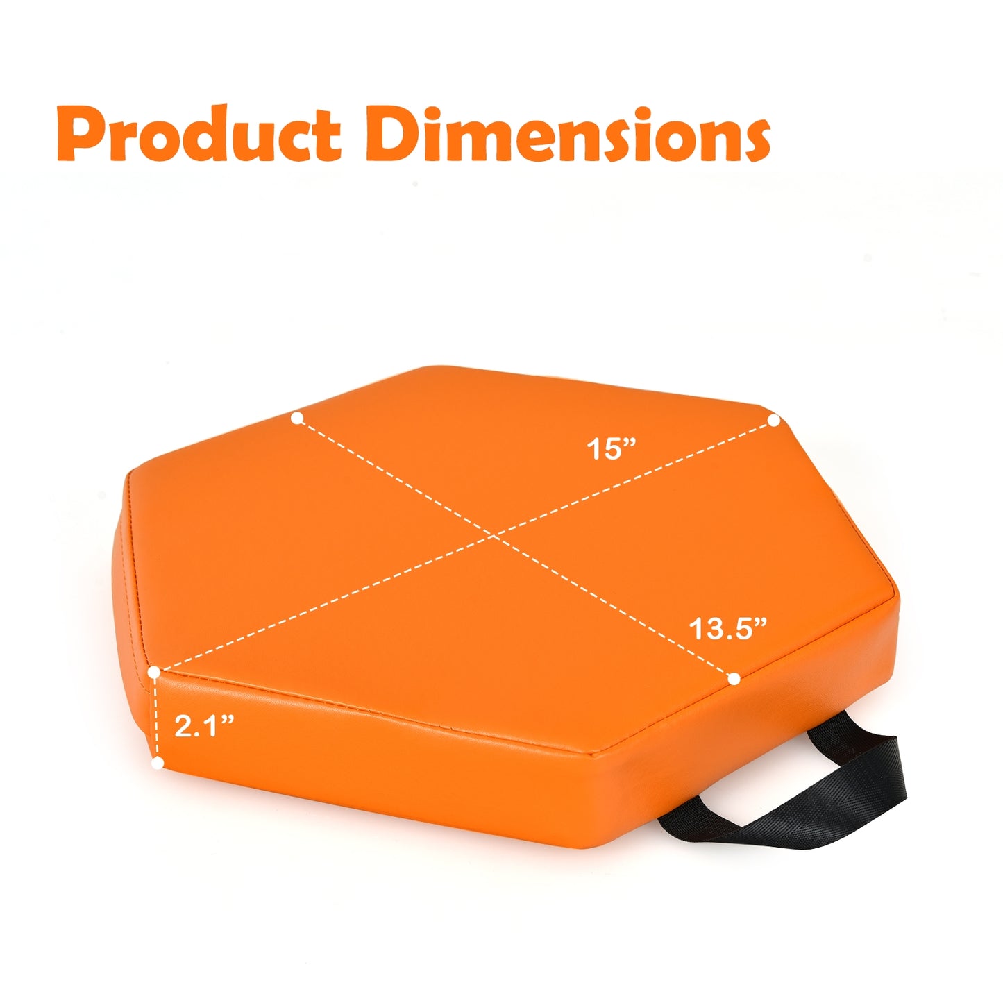 6 Pieces Multifunctional Hexagon Toddler Floor Cushions Classroom Seating with Handles, Multicolor Kids Chairs & Seating at Gallery Canada