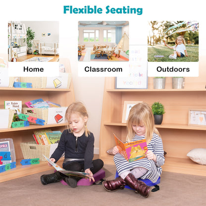6 Pieces Multifunctional Hexagon Toddler Floor Cushions Classroom Seating with Handles, Multicolor Kids Chairs & Seating at Gallery Canada