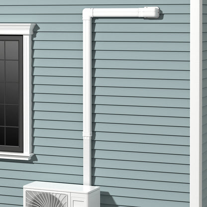 4 Inches W Mini Decorative PVC Slim Line Cover Kit-4 inches, White Mini Split Air Conditioners at Gallery Canada