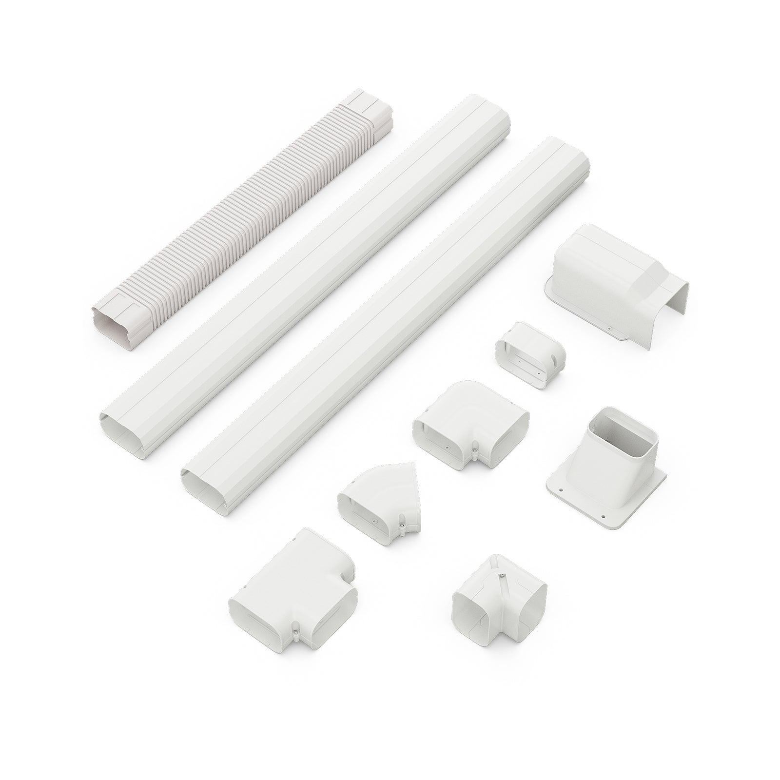 4 Inches W Mini Decorative PVC Slim Line Cover Kit-4 inches, White Mini Split Air Conditioners White at Gallery Canada