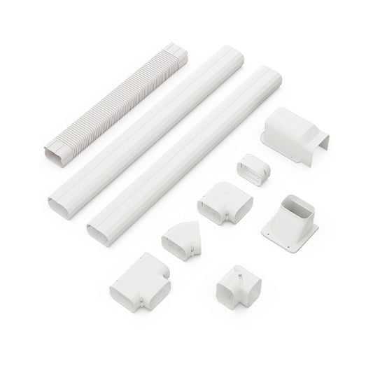 4 Inches W Mini Decorative PVC Slim Line Cover Kit-4 inches, White Mini Split Air Conditioners White at Gallery Canada