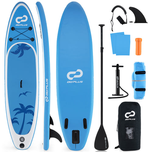 Inflatable Stand Up Paddle Board, L, Premium SUP Accessories, Blue