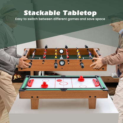 4-In-1 Combo Game Table, Foosball With Billiards And Hockey, Brown Game Room at Gallery Canada
