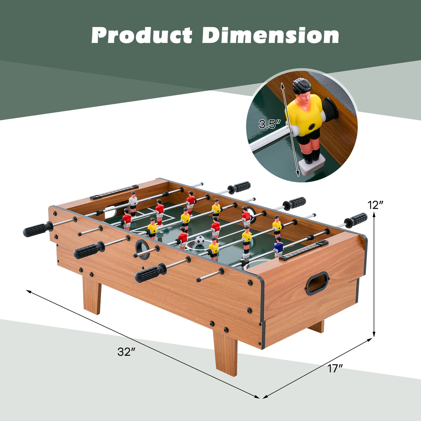 4-In-1 Combo Game Table, Foosball With Billiards And Hockey, Brown Game Room at Gallery Canada