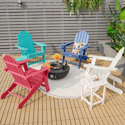Outdoor Adirondack Chair With Built-In Cup Holder, Navy Adirondack Chairs at Gallery Canada