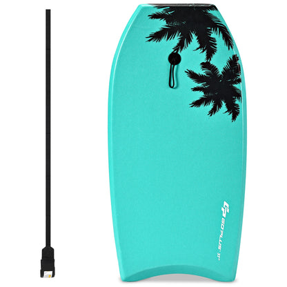 Lightweight Super Surfing Bodyboard, 33 Inch, Turquoise Surfing at Gallery Canada