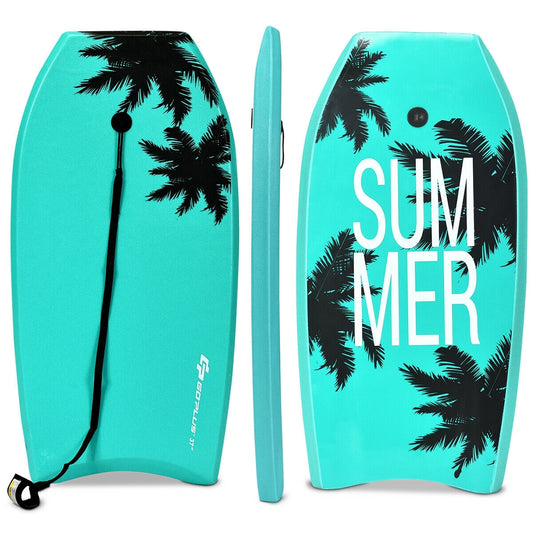 Lightweight Super Surfing Bodyboard, 33 Inch, Turquoise Surfing Turquoise at Gallery Canada