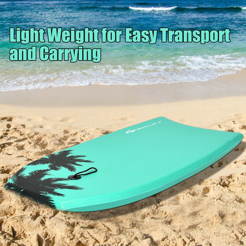 Lightweight Super Surfing Bodyboard, 33 Inch, Turquoise