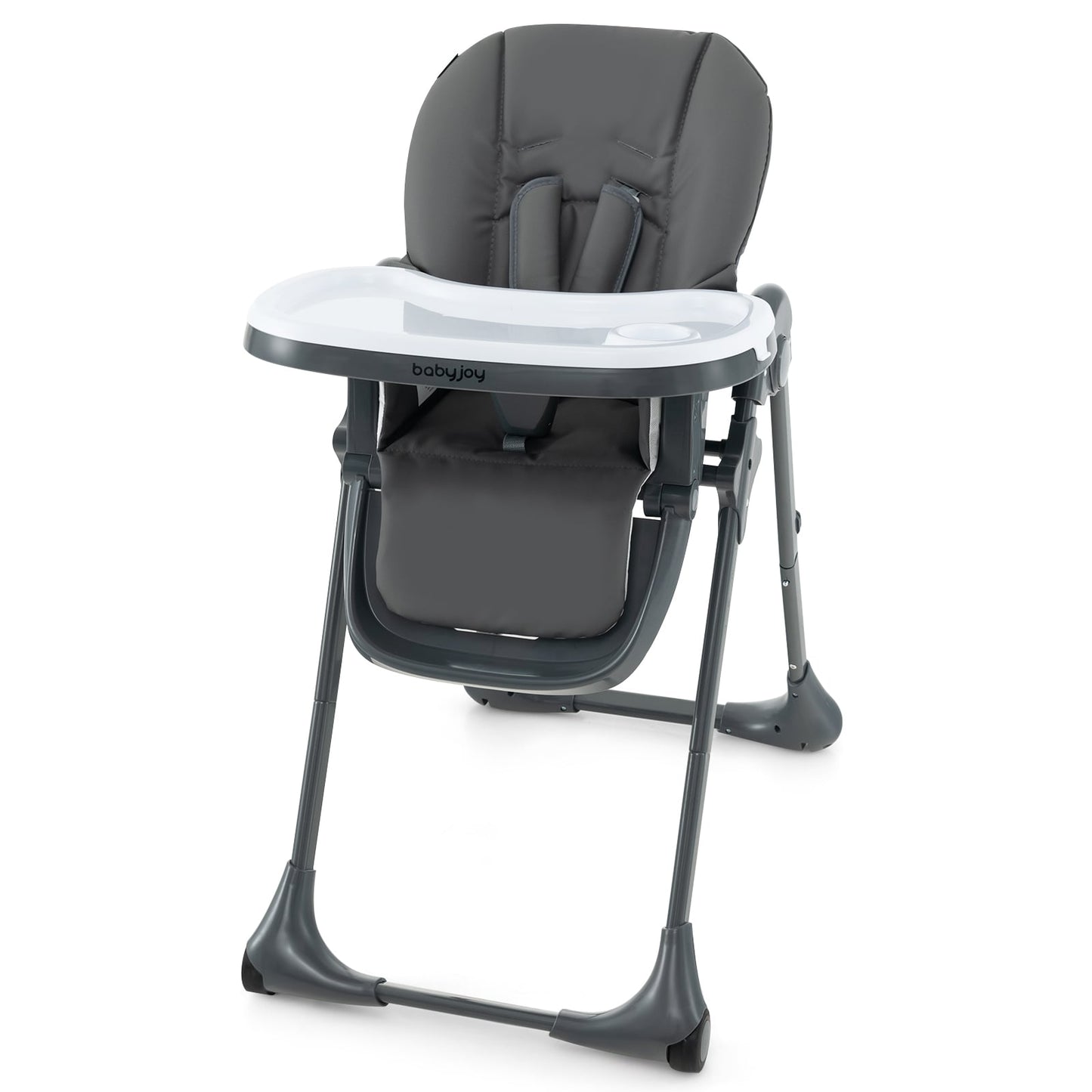 Convertible Baby High Chair, 3-In-1, 7 Heights, Double Tray, Dark Gray High Chairs Dark Gray at Gallery Canada