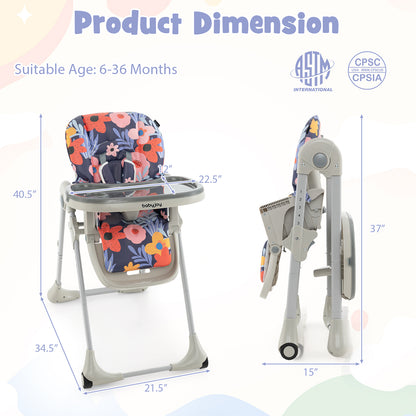 3-In-1 Convertible Baby High Chair for Toddlers, Purple High Chairs at Gallery Canada