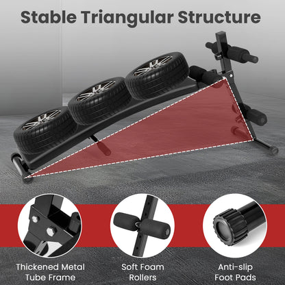 Adjustable Decline Sit Up Bench for Exercise for Home Gym, Black Exercise Machines at Gallery Canada