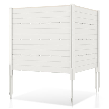 Outdoor Privacy Fence Screen, 5 Ground Stakes, White Room Dividers White at Gallery Canada