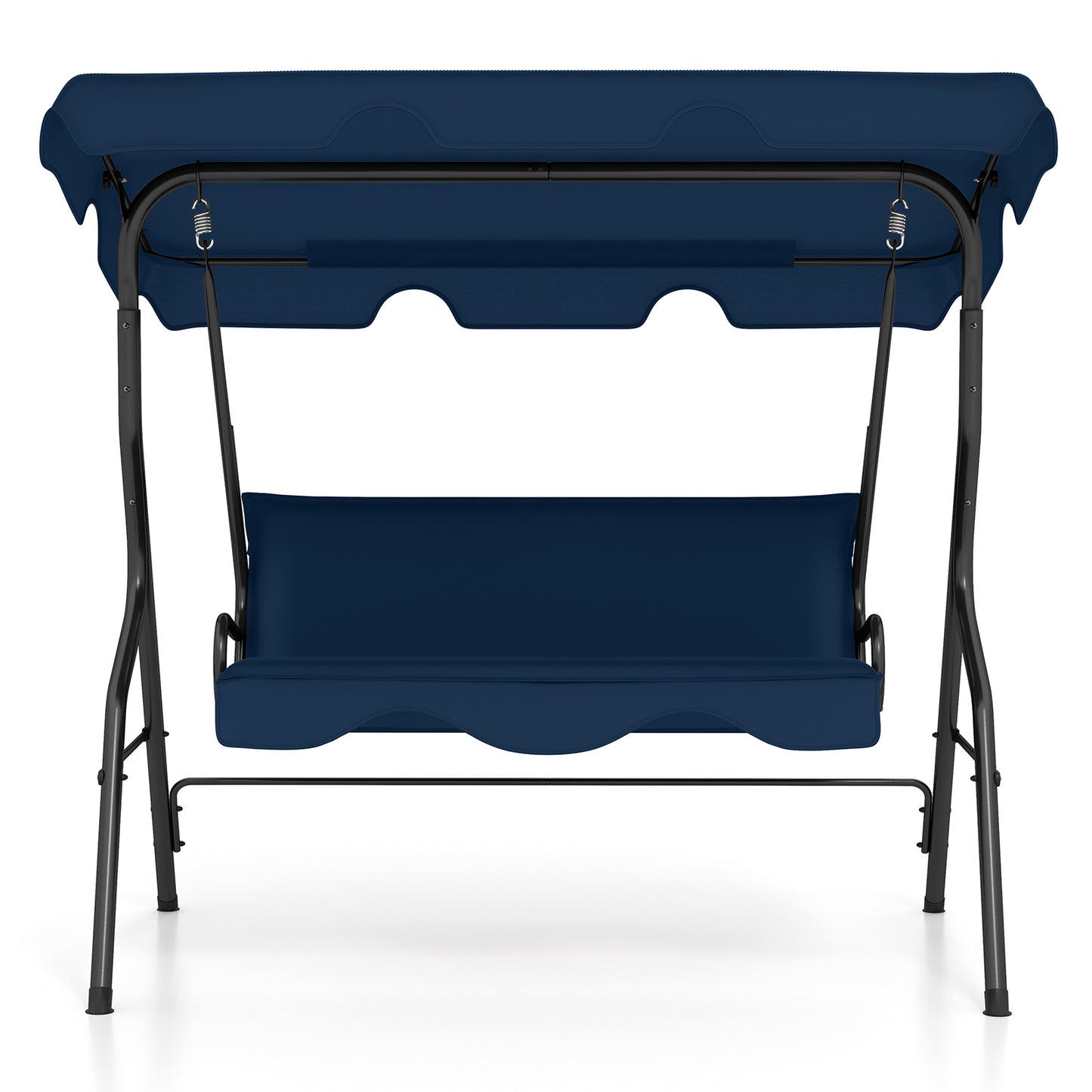 3-Seat Outdoor Patio Canopy Swing, Navy Porch Swings at Gallery Canada