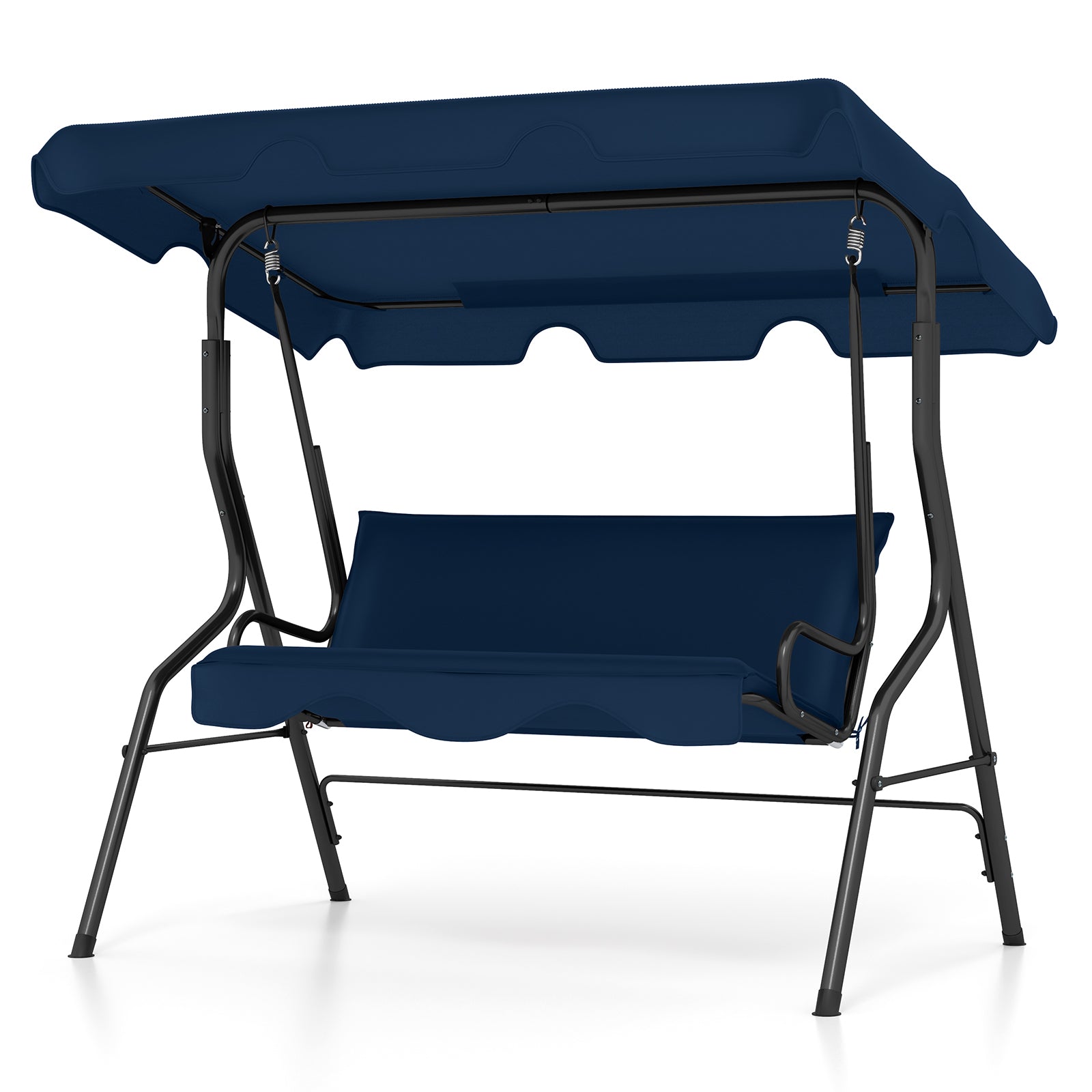 3-Seat Outdoor Patio Canopy Swing, Navy Porch Swings at Gallery Canada