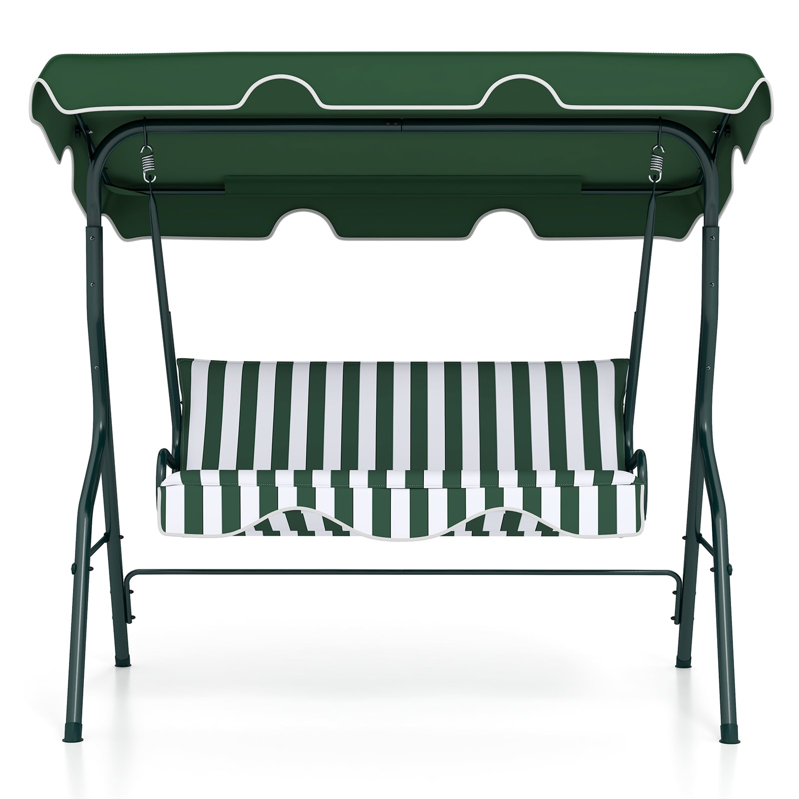 3 Seats Patio Canopy Swing, Green Porch Swings at Gallery Canada
