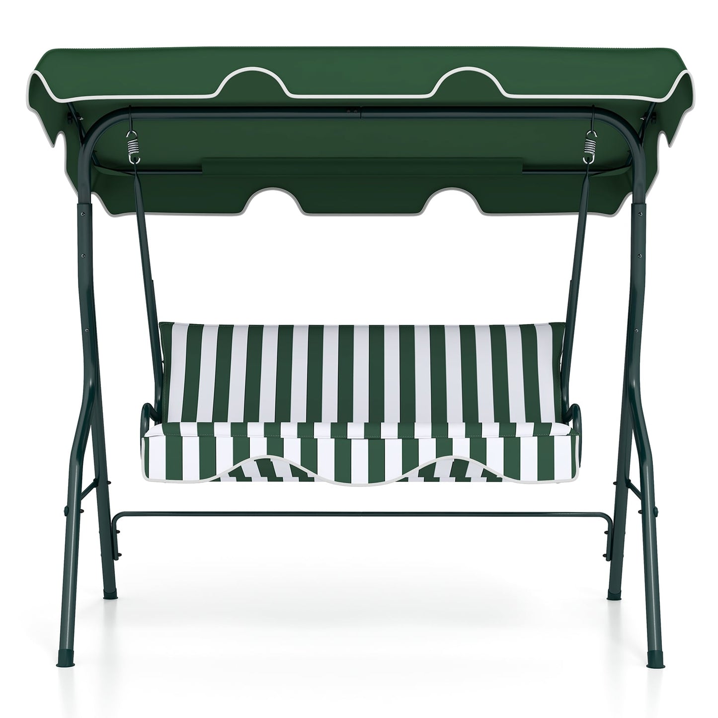 3 Seats Patio Canopy Swing, Green Porch Swings at Gallery Canada