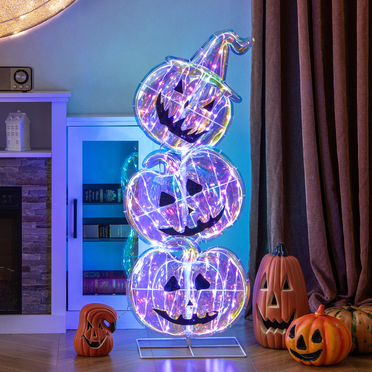 LED Lighted Pumpkin Halloween Decoration, 150 Lights With Base Halloween at Gallery Canada