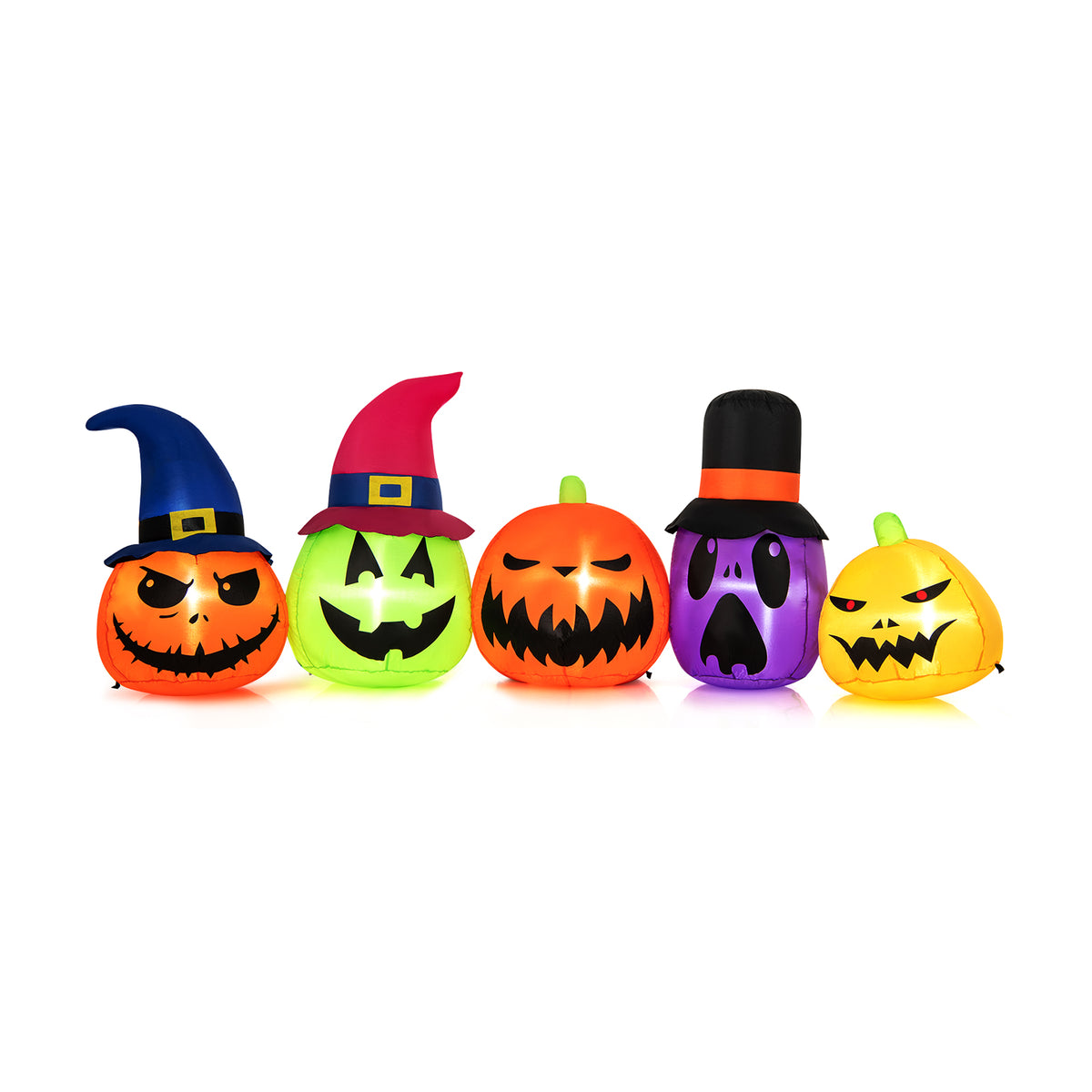 9 Feet Inflatable Pumpkin Patch, Built-in LED Lights, Witch Hats, Multicolor Halloween at Gallery Canada