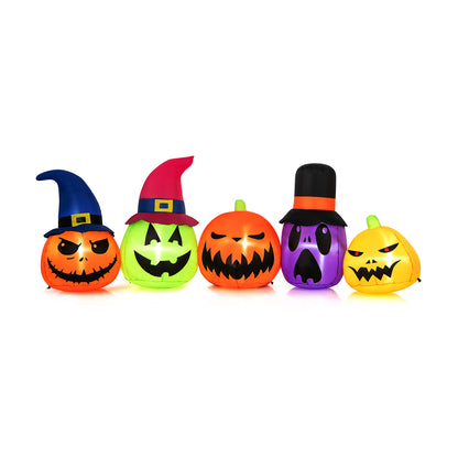 9 Feet Inflatable Pumpkin Patch, Built-in LED Lights, Witch Hats, Multicolor Halloween at Gallery Canada