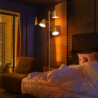 64 Inch 3-Light LED Floor Lamp Reading Light for Living Room Bedroom, Golden Table & Floor Lamps at Gallery Canada