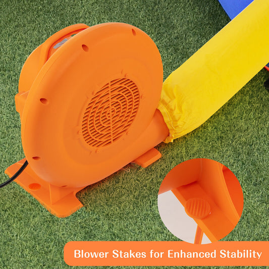 680W Air Blower (1.0HP) for Inflatables with 25 feet Wire and GFCI Plug, Orange Air Blowers 1.0HP at Gallery Canada