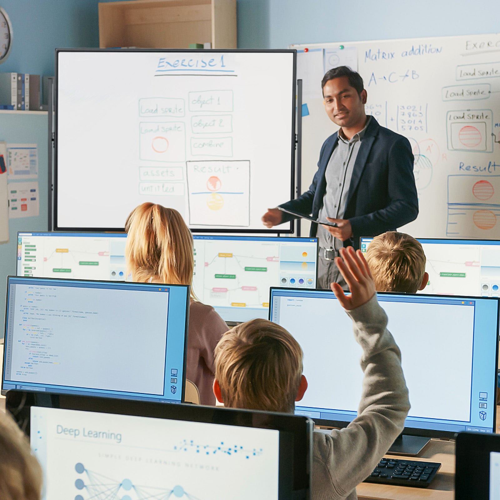 48 x 36 Inch Mobile Magnetic Double-Sided Reversible Whiteboard Height Adjust, Black & White Home Office at Gallery Canada