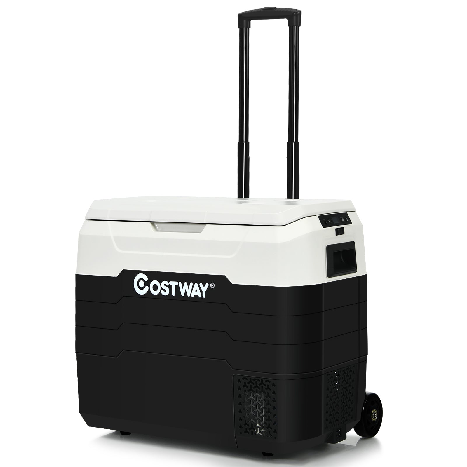 42 QT Portable Dual-Zone Car Refrigerator, White Coolers at Gallery Canada