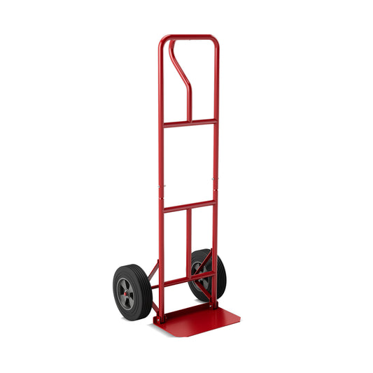 P-Handle Hand Truck, Foldable Load Plate, Dark Gray