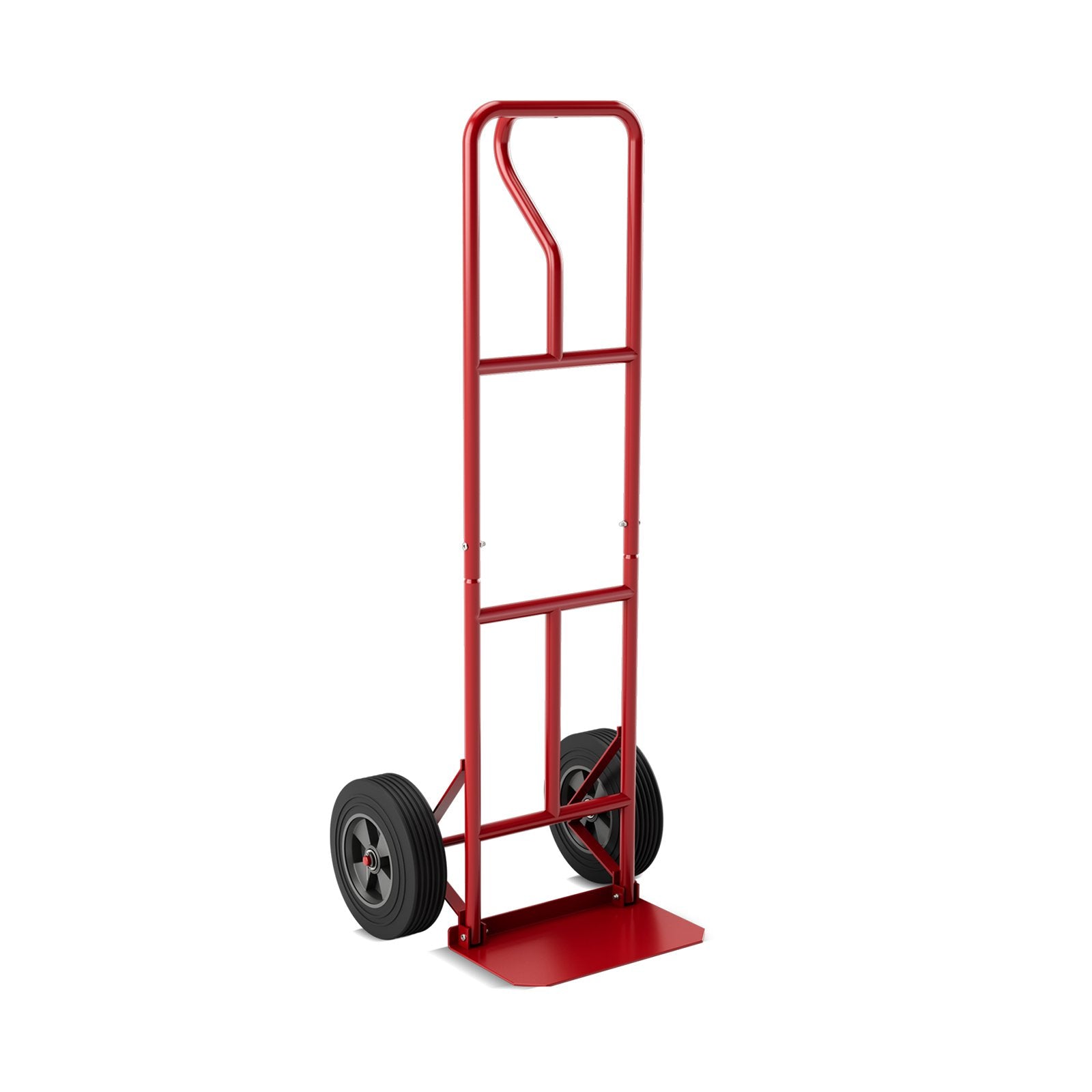 P-Handle Hand Truck with Foldable Load Plate for Warehouse Garage, Dark Gray Garages Dark Gray at Gallery Canada