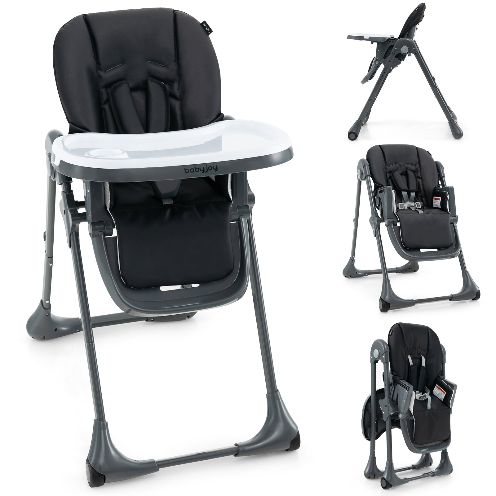 3-In-1 Convertible Baby High Chair for Toddlers, Black High Chairs at Gallery Canada