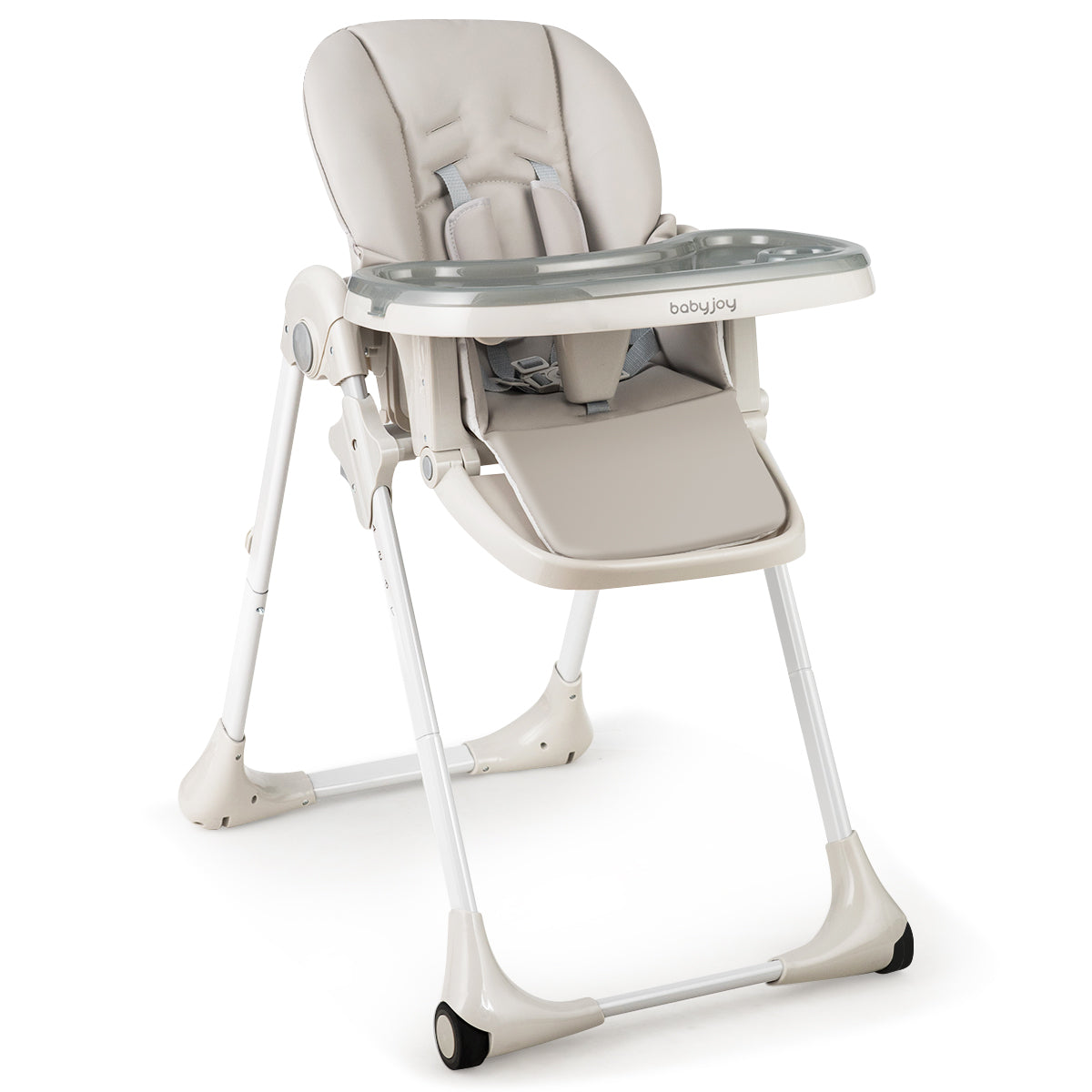 Baby Convertible High Chair with Wheels, Gray High Chairs at Gallery Canada