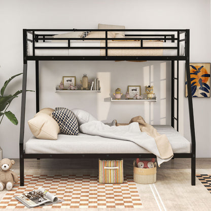 Space-saving Metal Slatted Bed Frame for Teens and Adults Noise-free No Box Spring Needed, Black Bunk Bed Frame at Gallery Canada
