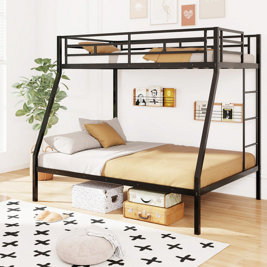 Space-saving Metal Slatted Bed Frame for Teens and Adults Noise-free No Box Spring Needed, Black Bunk Bed Frame Black at Gallery Canada