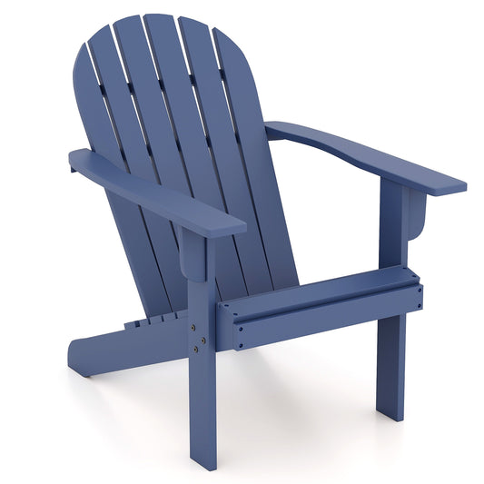 Acacia Wood Patio Adirondack Chair, Blue Adirondack Chairs Blue at Gallery Canada