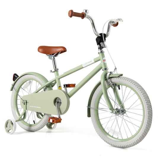 Kids Bike, Adjustable Handlebar And Saddle, 18 Inches, Green Kids Bike Green at Gallery Canada