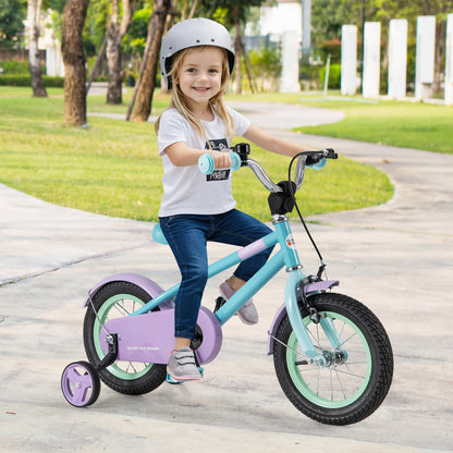 Kids Bike with Adjustable Handlebar and Saddle Purple-12 Inches, Purple Kids Bike at Gallery Canada