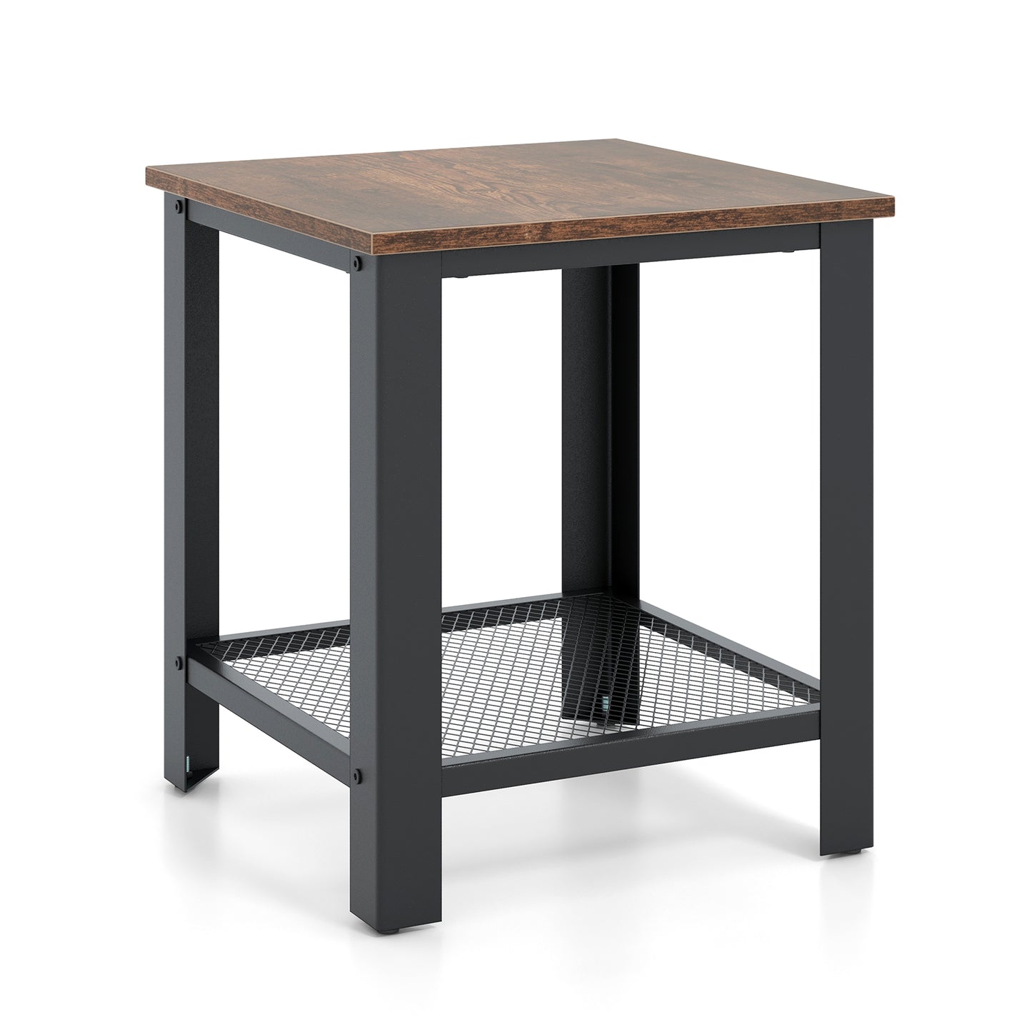 Industrial 2-Tier End Table, Black End & Side Tables at Gallery Canada