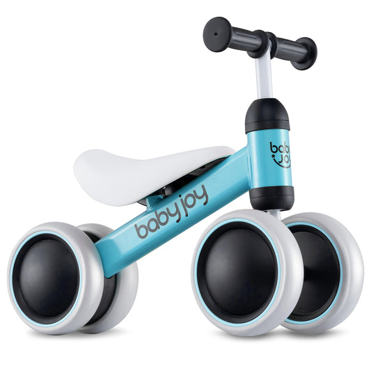 Baby Balance Bike, 2 Years Old, No Pedal, 4 Wheels, Blue Balance Bikes Blue at Gallery Canada