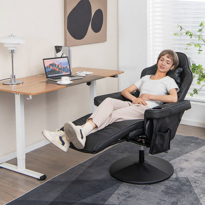 Massage Gaming Recliner Chair, Adjustable Height, Black Gaming Chairs at Gallery Canada