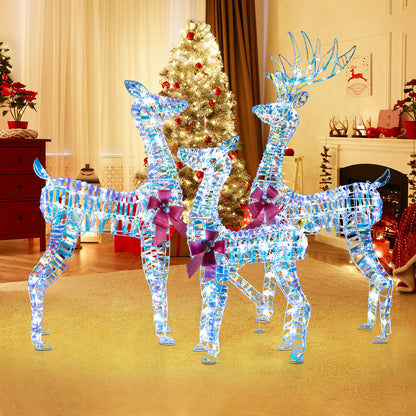 Large Lighted Christmas Reindeer Family, 3-Piece Set Christmas Decor & Accessories at Gallery Canada