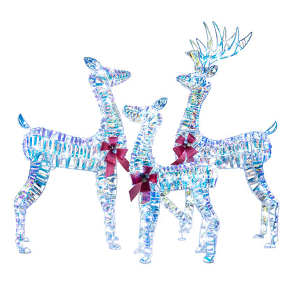 Large Lighted Christmas Reindeer Family, 3-Piece Set Christmas Decor & Accessories Options at Gallery Canada