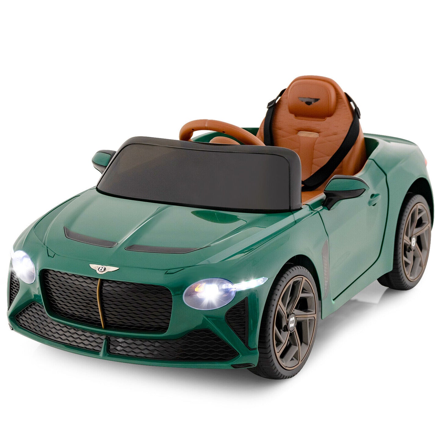 12V Powered Car Kids Ride-on Racer Car Licensed Bentley Bacalar, Green Powered Ride On Toys at Gallery Canada