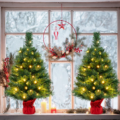 24 Inch Mini Pre-Lit Christmas Tree, Green Christmas Tree at Gallery Canada