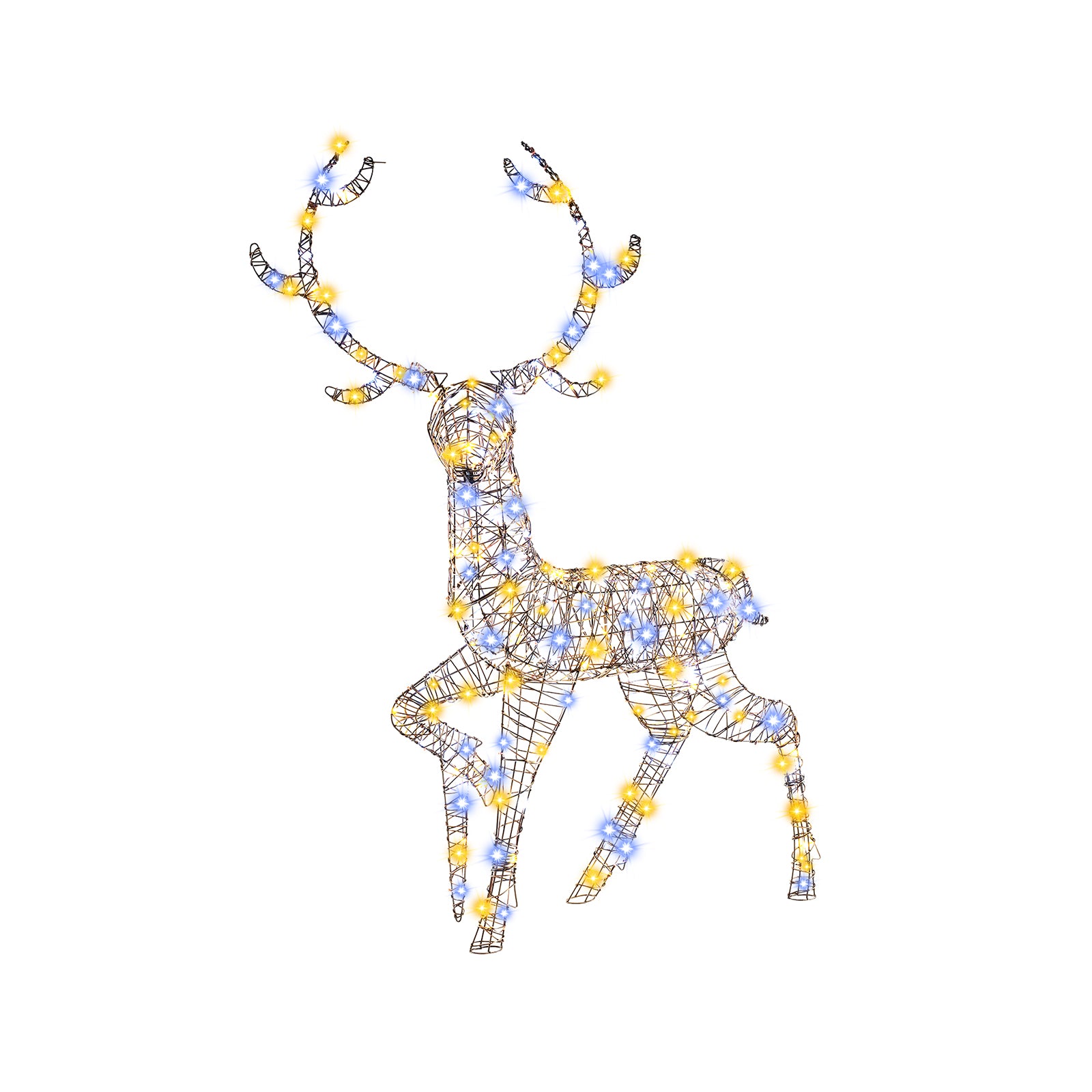 4.6 Feet Pre-Lit Christmas Reindeer with 170 Cold and Warm LED Lights Christmas Decor & Accessories at Gallery Canada