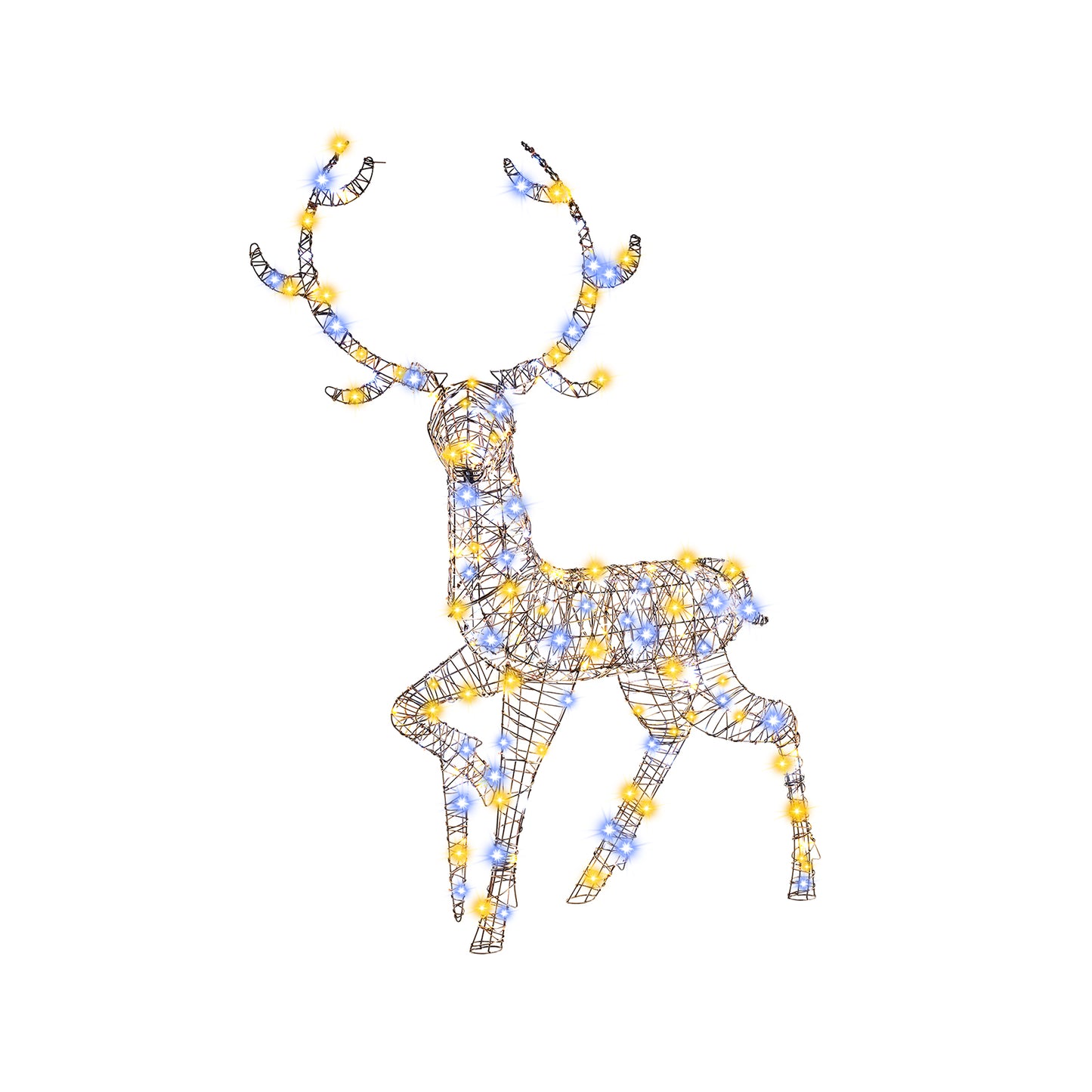 4.6 Feet Pre-Lit Christmas Reindeer, 170 Cold And Warm LED Lights Christmas Decor & Accessories at Gallery Canada