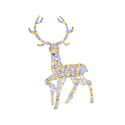 4.6 Feet Pre-Lit Christmas Reindeer, 170 Cold And Warm LED Lights Christmas Decor & Accessories at Gallery Canada