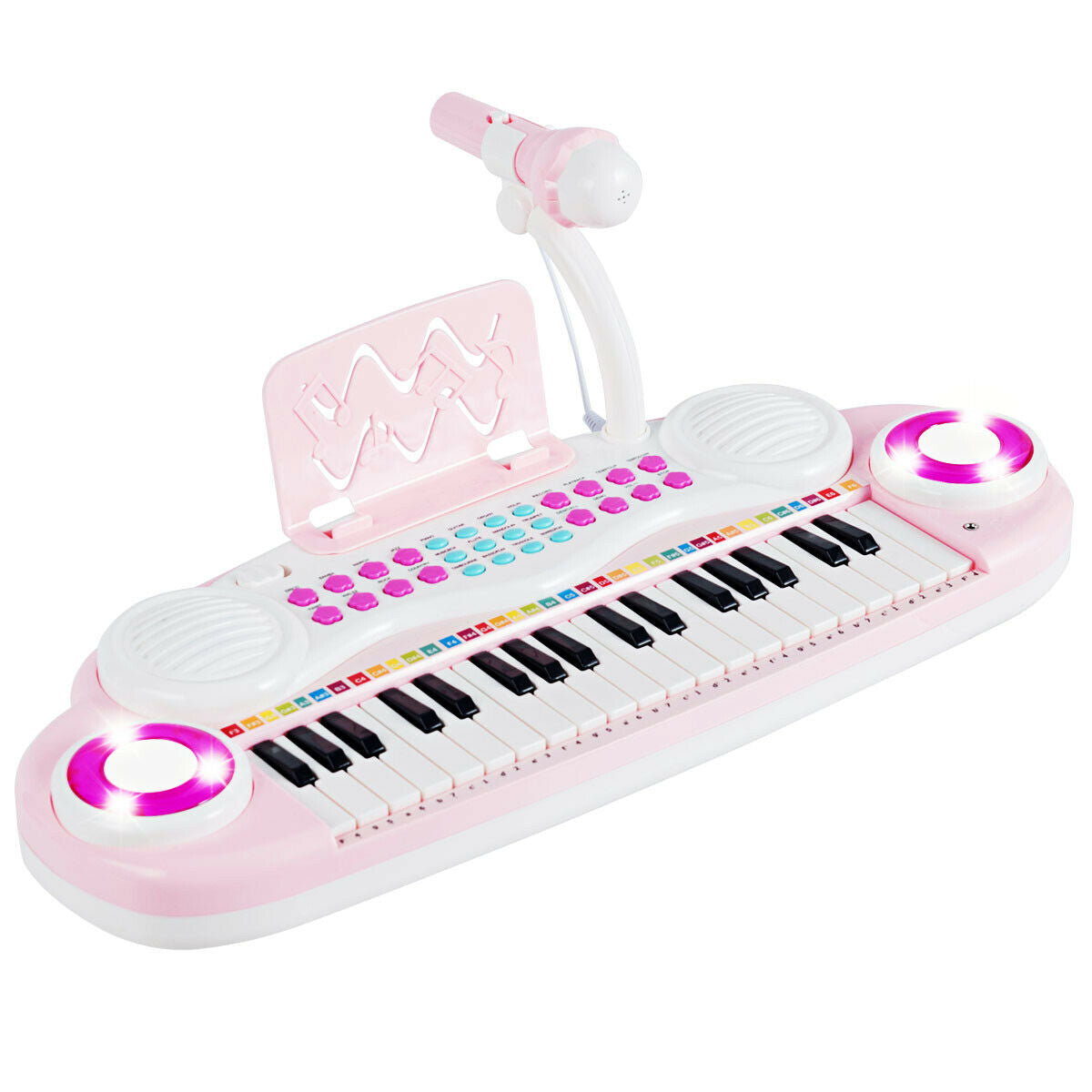 37 Electric Keyboard Piano With Microphone, Pink Pianos & Keyboards Pink at Gallery Canada