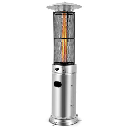 40000 BTU Stainless Steel Patio Heater, Silver Patio Heaters at Gallery Canada