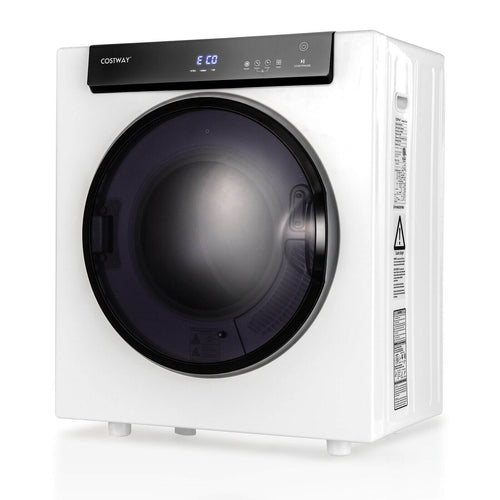2.6 Cu.ft Compact Clothes Dryer, Touch Panel, 2 Modes, White