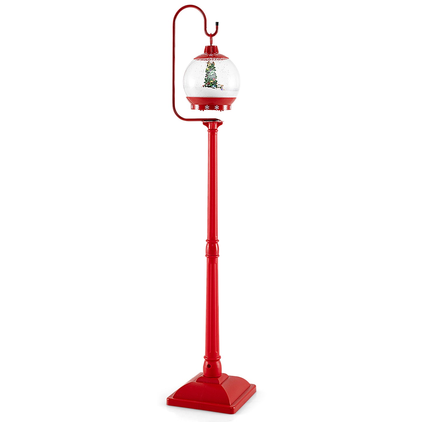 68 Inch Musical Christmas Street Lamp Post With Snow Globe, Red Christmas Decor & Accessories at Gallery Canada